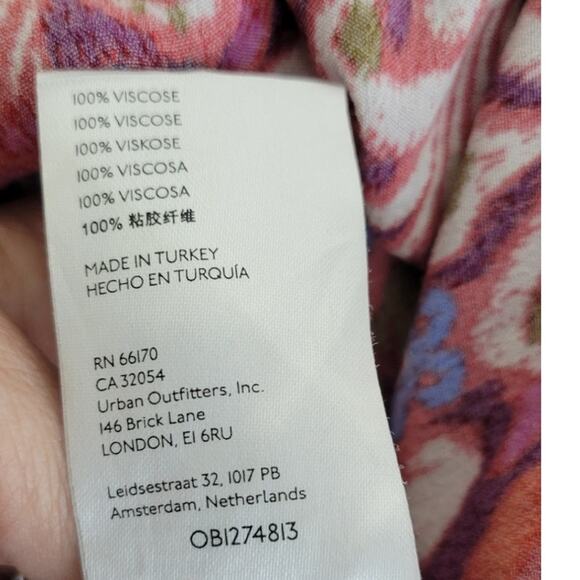 Anthropologie Dress Womens Medium Robin Tiered Mini Dress Ruffle V-neck Dress - Picture 12 of 12